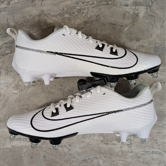 Nike Vapor Edge Speed 360 2 DP Men 11.5 White Black Detachable Cleats FJ7094-100 main image 9